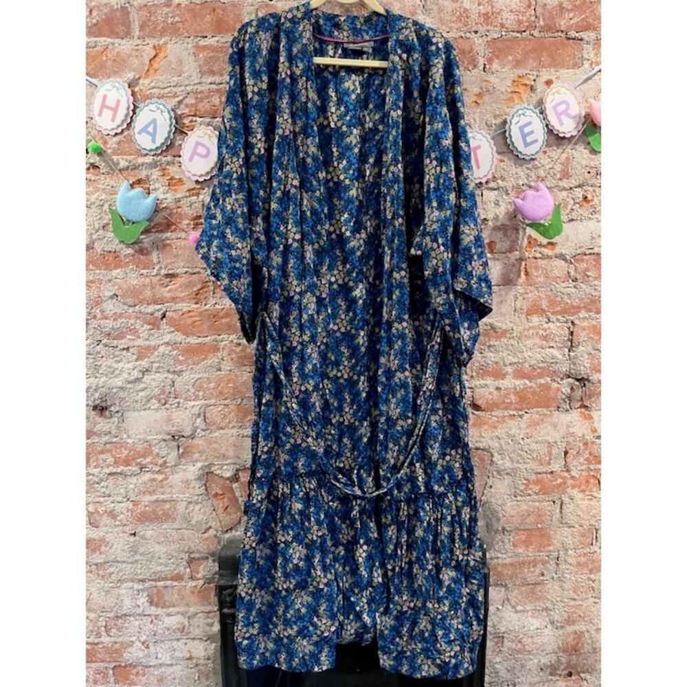 Anthropologie Floral Ditsy Kimono Robe